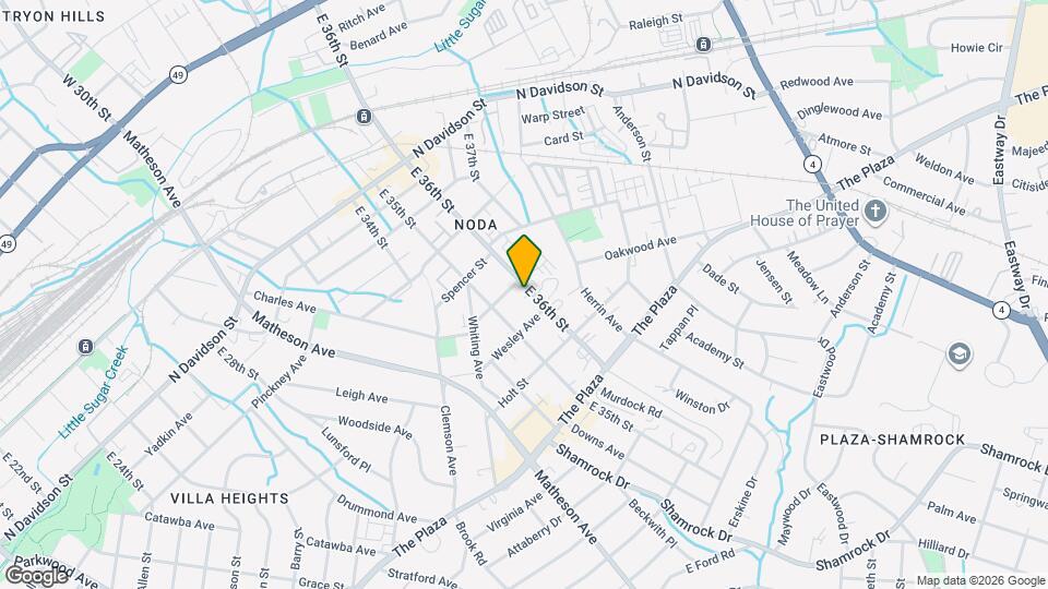 1008 E 36th St Mapa y Detalles de la Ubicación