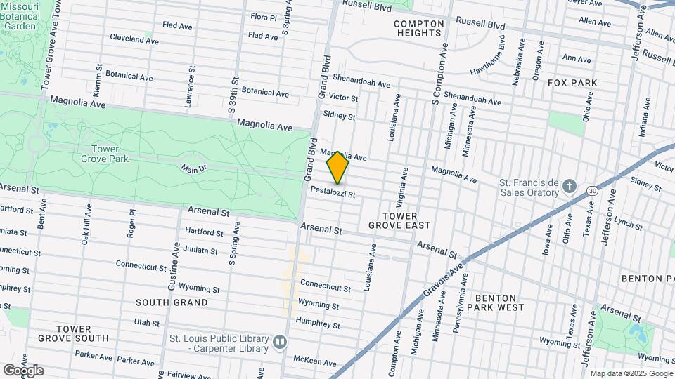 3507 Pestalozzi St Mapa y Detalles de la Ubicación