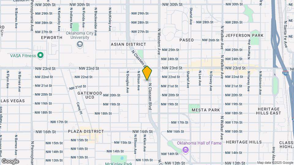 2211 N Classen Blvd, Unit 1 Map and Location Details
