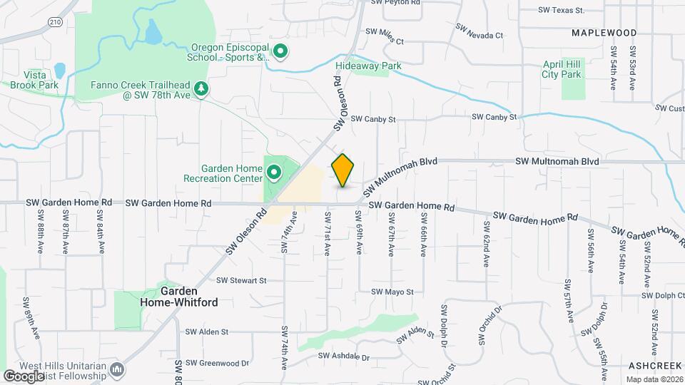 7041 SW Garden Home Rd Map and Location Details