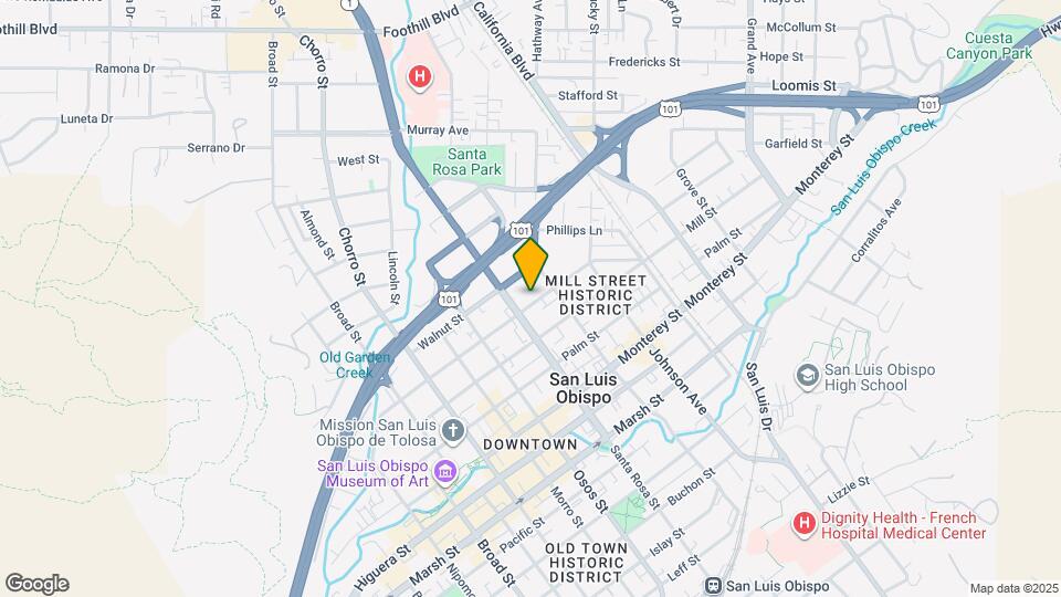 1128 Peach St Map and Location Details