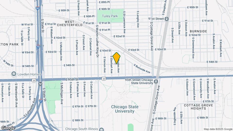 519 E 94th St Map and Location Details