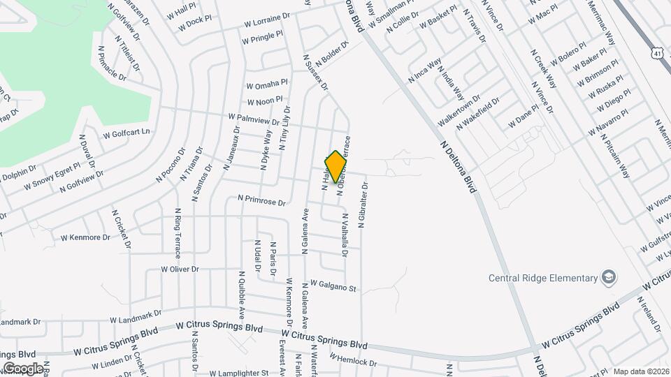 7958 N Oberon Terrace Map and Location Details