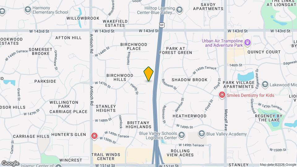 8000 W 146th St Map and Location Details
