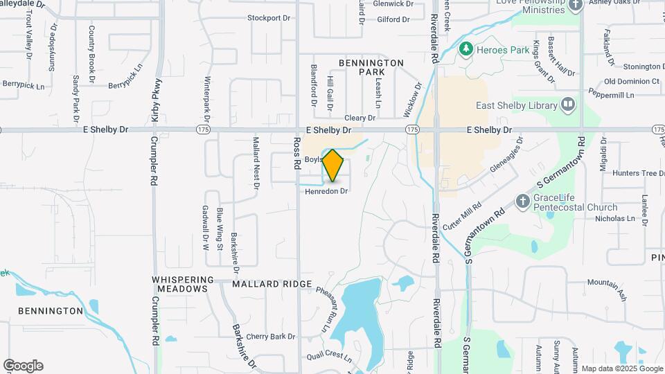 6764 Henredon Dr Map and Location Details