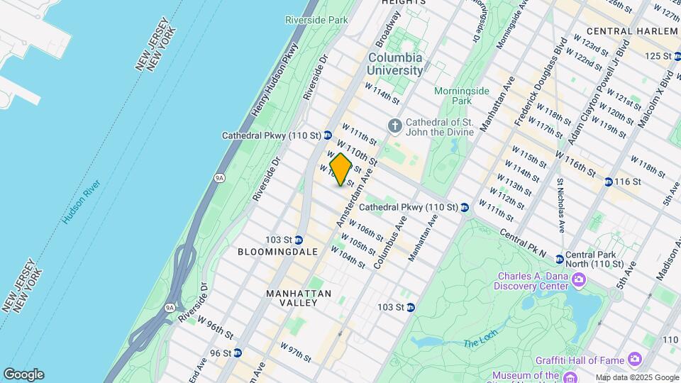 207 West 107th St Map and Location Details