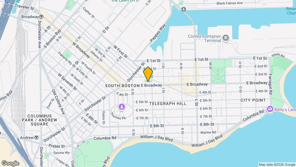 554 E Broadway Map and Location Details