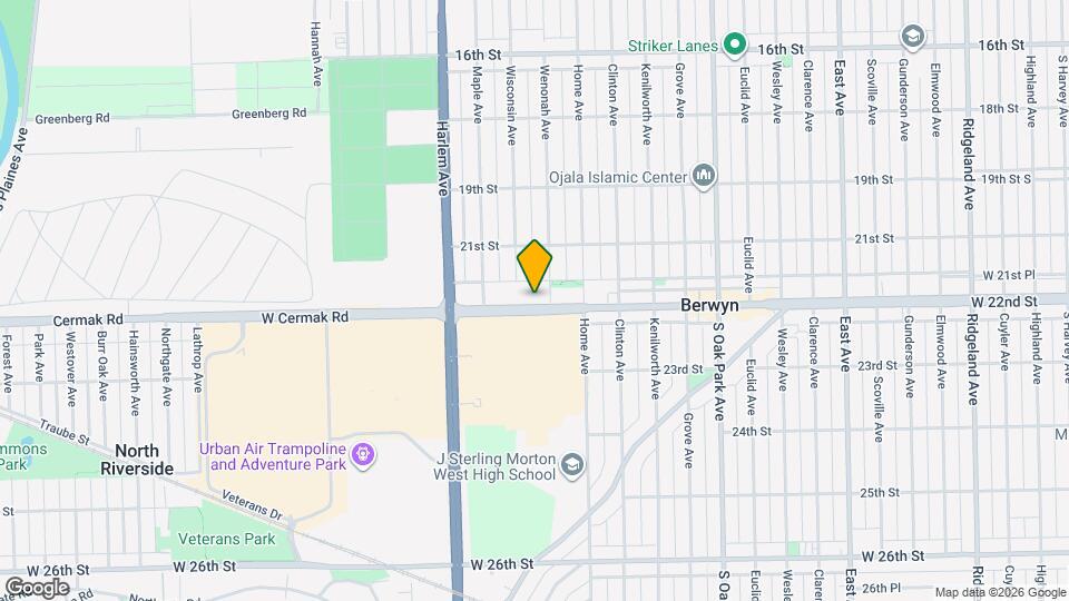 7036 Cermak Rd Map and Location Details