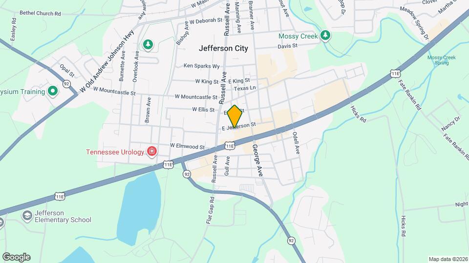 719 E Jefferson St Mapa y Detalles de la Ubicación