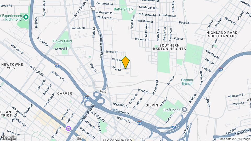 1513 Hickory St Map and Location Details