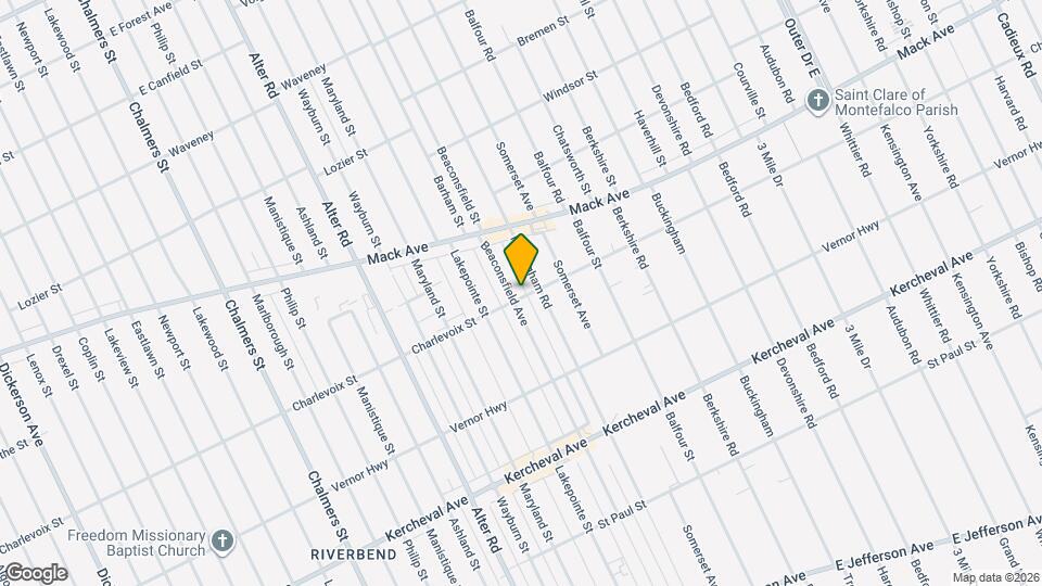 1400 Beaconsfield Ave Map and Location Details