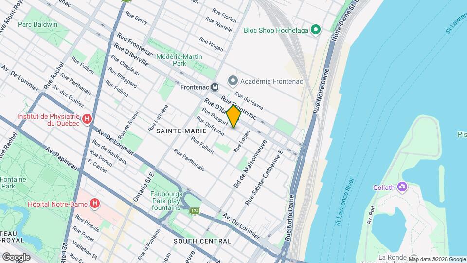 1694 Poupart Rue Map and Location Details