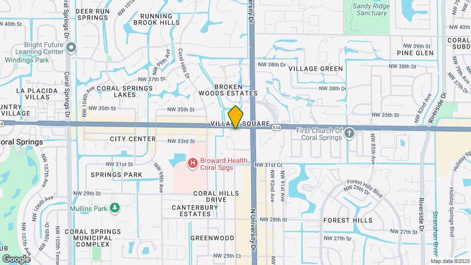 3300 N University Dr Map and Location Details