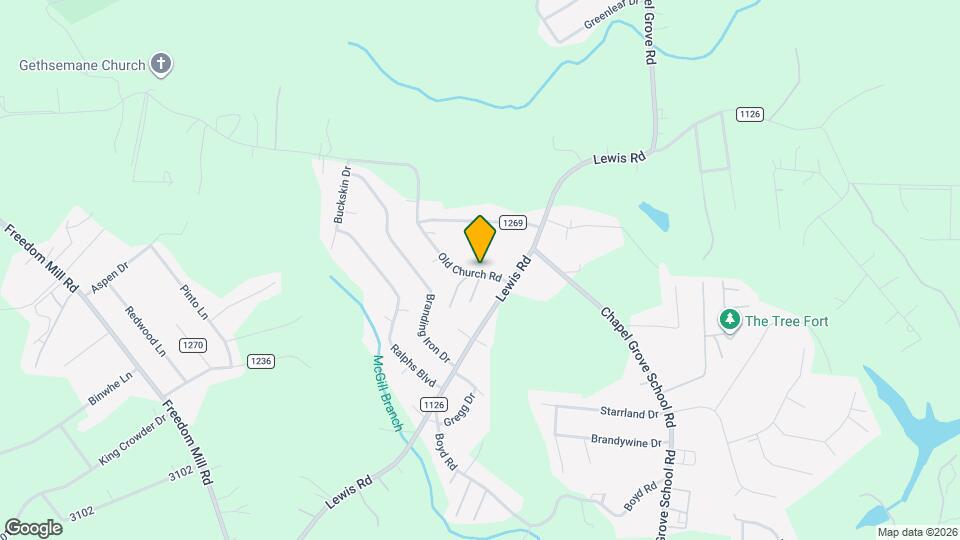 1010 Old Church Rd Map and Location Details