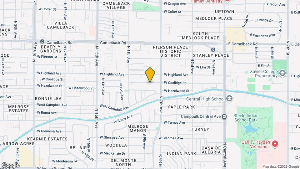 721 W Coolidge St Map and Location Details