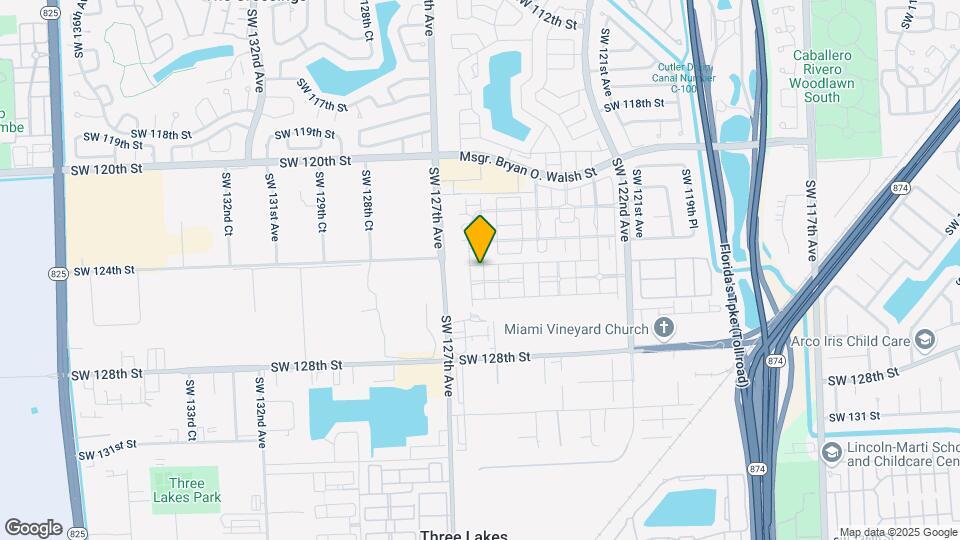 12530 SW 124th Terrace Map and Location Details