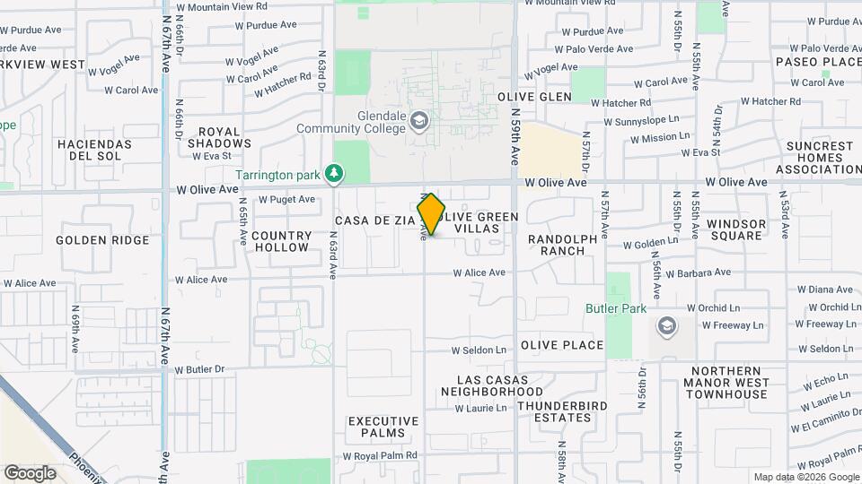 6033 W Golden Ln Map and Location Details