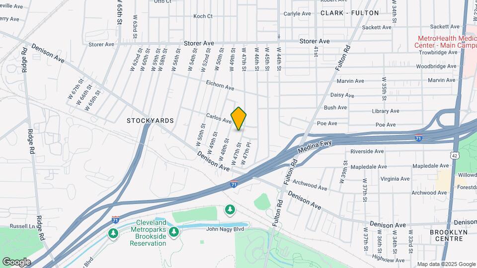 3594 W 47th St-Unit -1 Map and Location Details