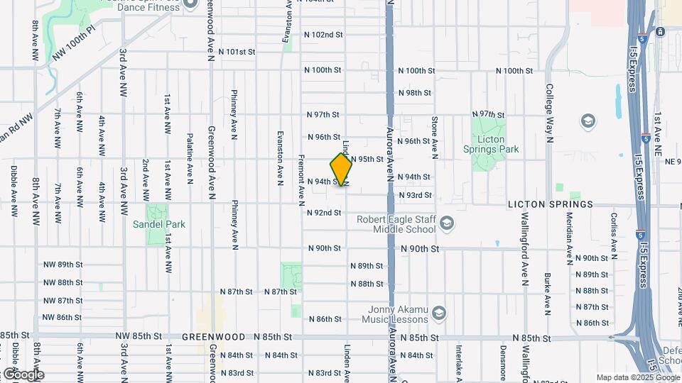 9305 Linden Ave N Map and Location Details
