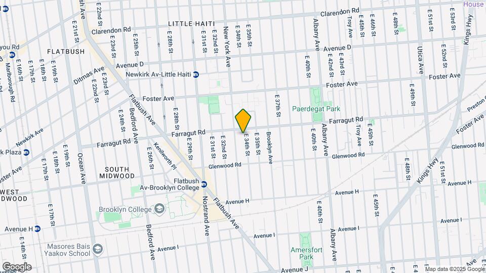 828 E 34th St Map and Location Details