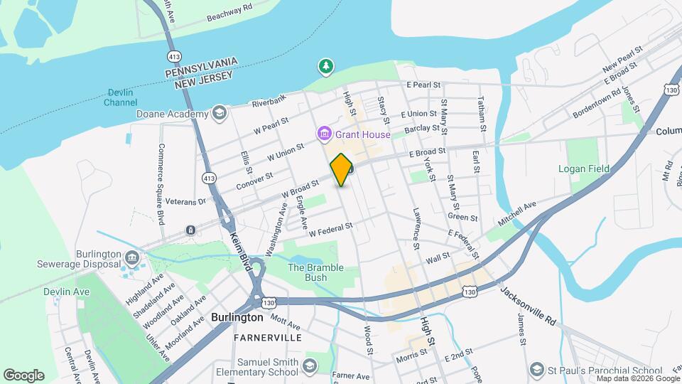 415 Wood St Map and Location Details