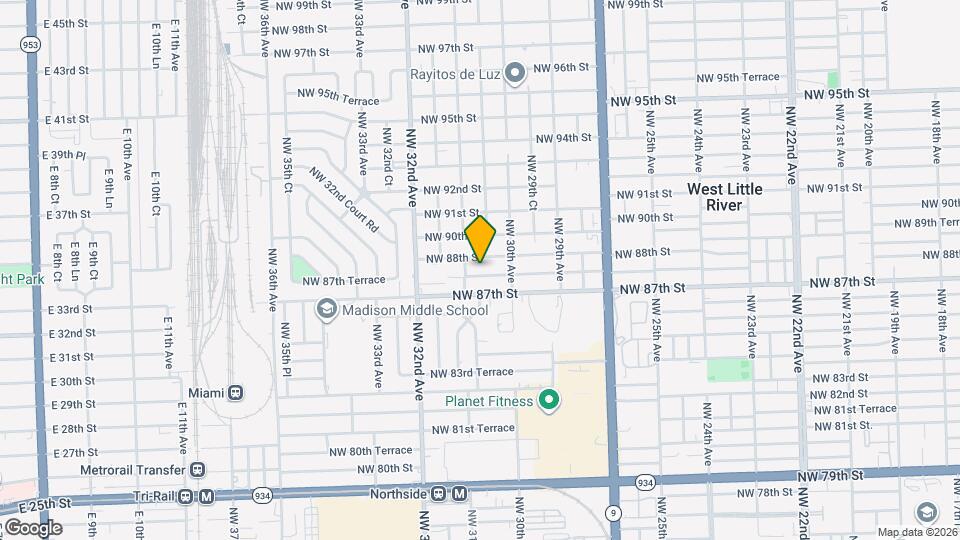 3061 NW 87th Terrace Map and Location Details