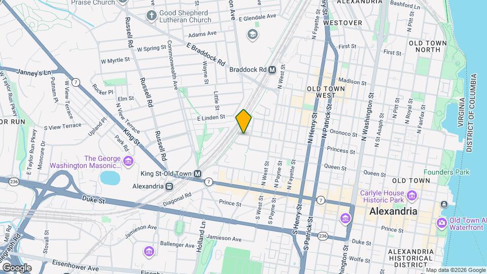 1608 Princess St Map and Location Details