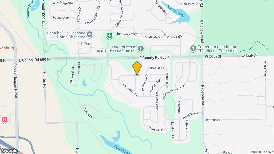 5843 Amber Ln Map and Location Details