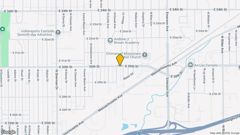 4615 E 30th St Map and Location Details