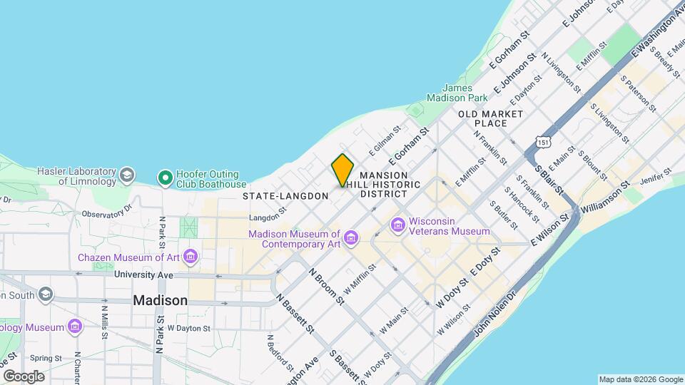 416 N Carroll St Map and Location Details