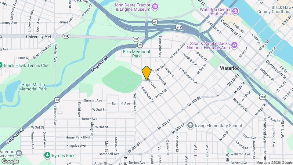 203 Elmwood St Map and Location Details