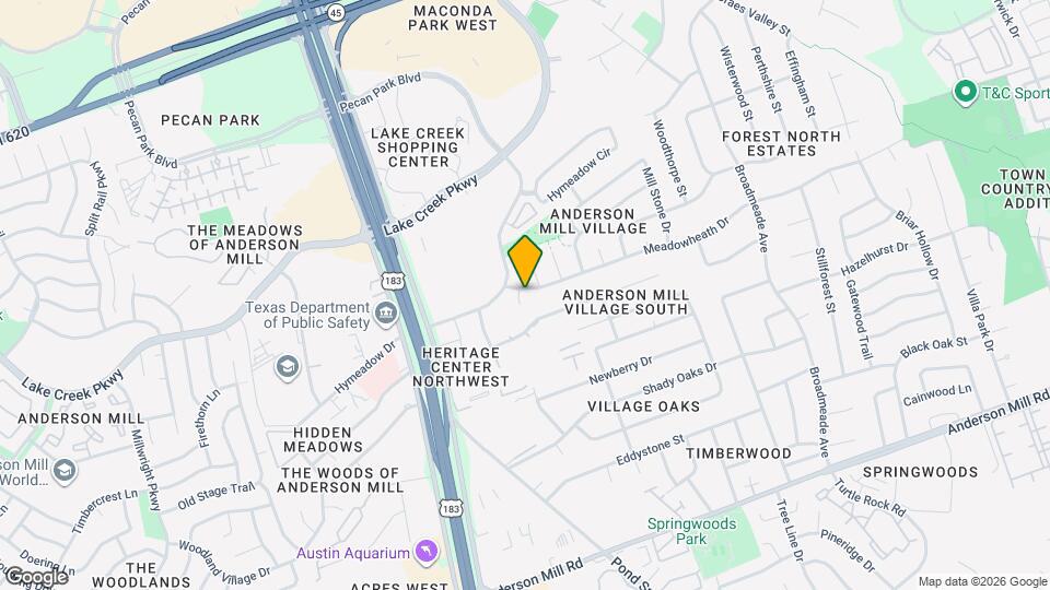 12807 Spillway Dr Map and Location Details