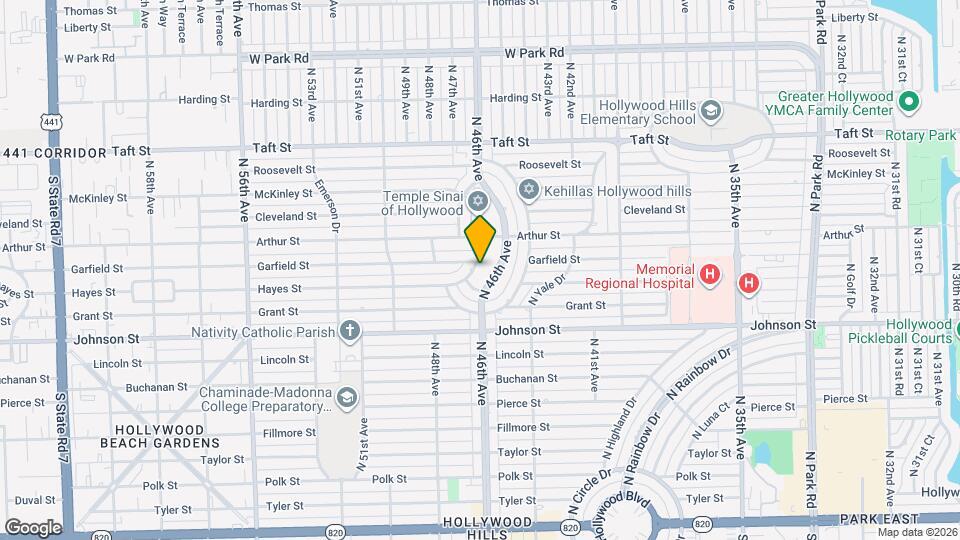 1113 N 46th Terrace Map and Location Details