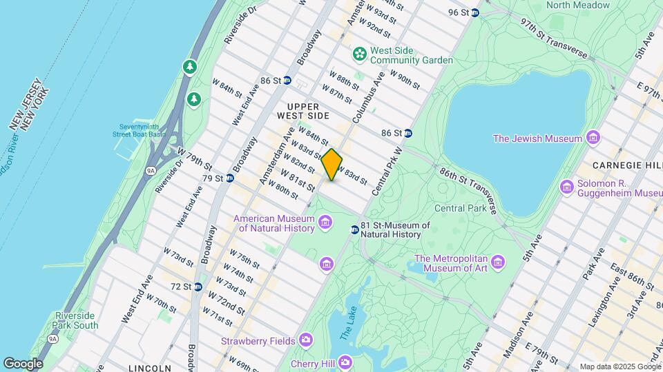 70 W 82nd St Map and Location Details
