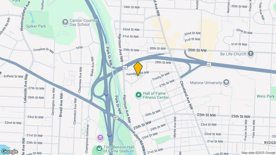 1835 Hillcrest Rd NW, Unit 1 Map and Location Details