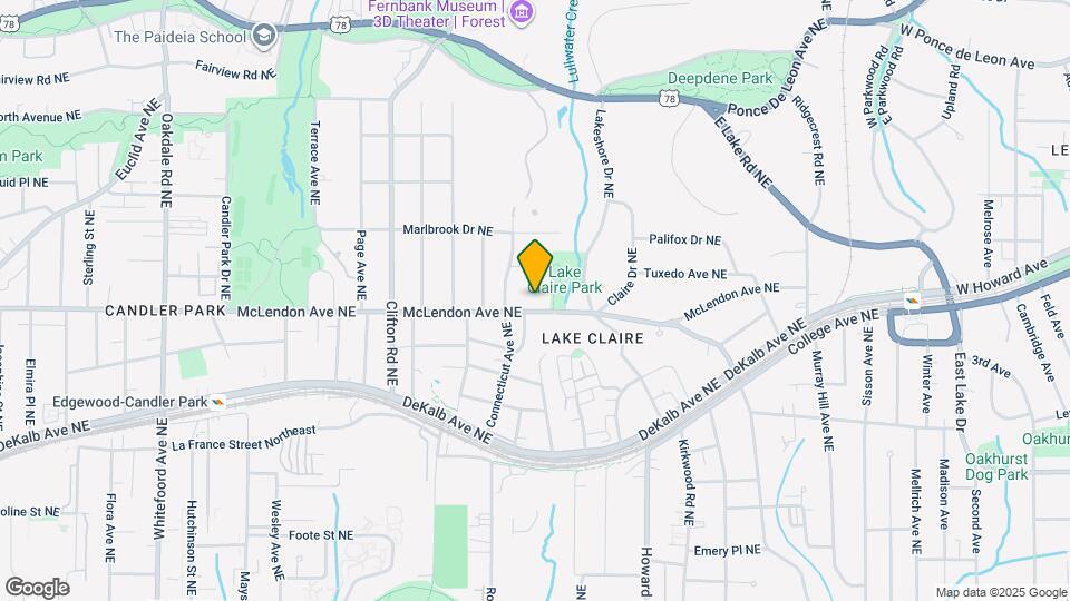 1834 McLendon Ave NE Map and Location Details