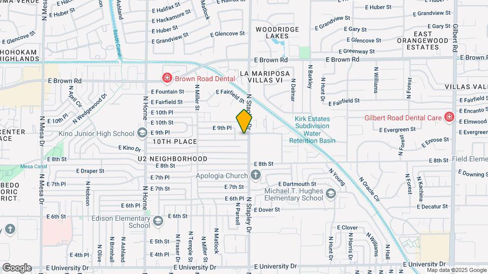 906 N Stapley Dr Mapa y Detalles de la Ubicación