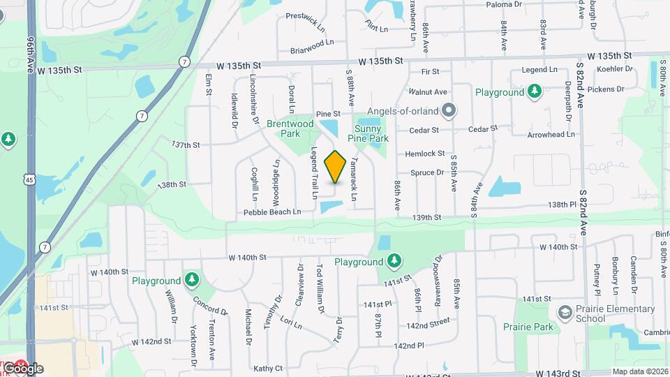 13815 Tallgrass Trl, Unit PCG Apartment Map and Location Details