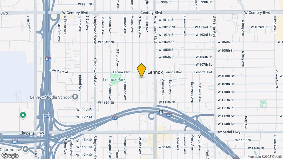 10828-10834 S Grevillea Ave Map and Location Details