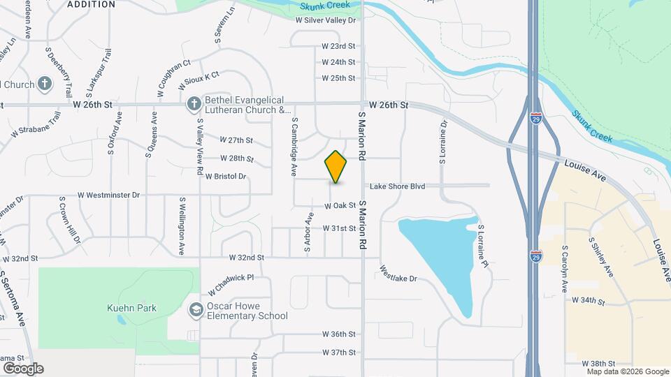 2208 S Larch Ave Map and Location Details