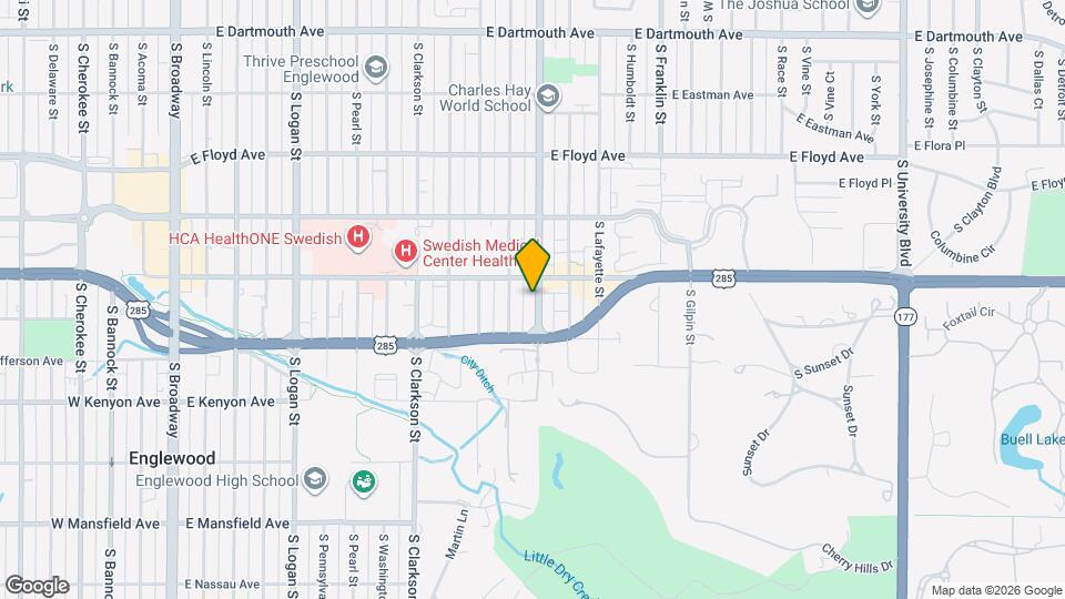 3517 S Downing St Map and Location Details