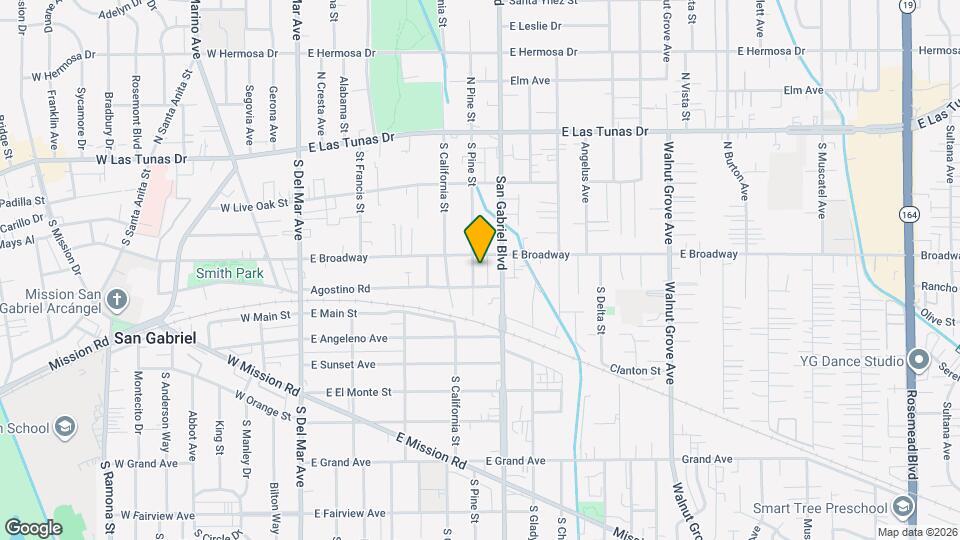 314 S Pine St, Unit 1/2 Map and Location Details