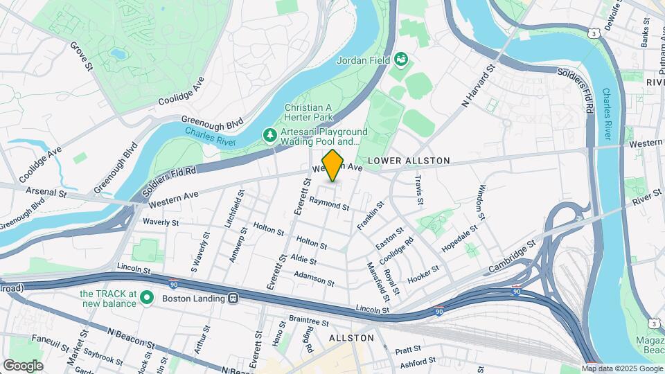 22 Everett Sq, Unit 1 Map and Location Details