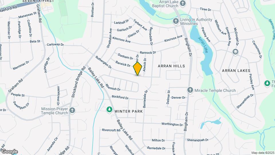 6413 Rutherglen Dr Map and Location Details