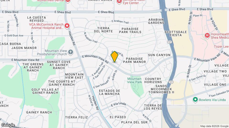 8377 E Thoroughbred Trail Map and Location Details