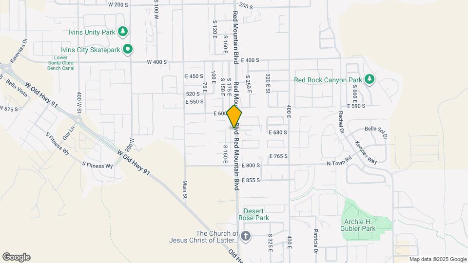 672 Red Mountain Blvd Map and Location Details