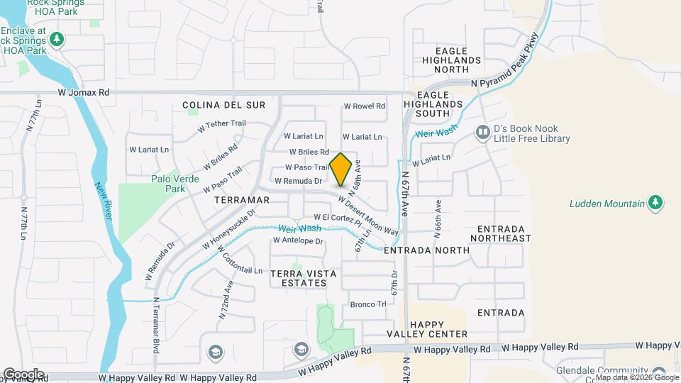 6829 W Yearling Rd Map and Location Details