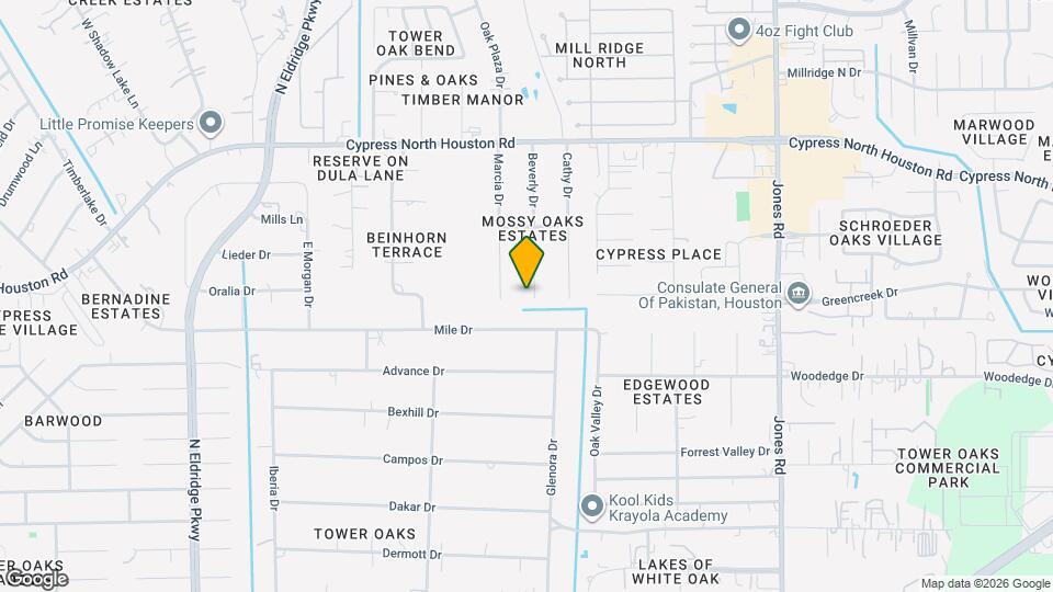 11811 Beverly Dr Map and Location Details