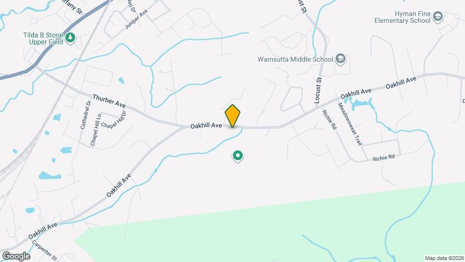 421 Oakhill Ave Map and Location Details