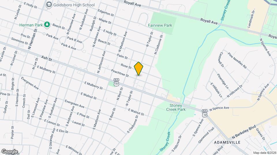 1901 Peachtree St Map and Location Details